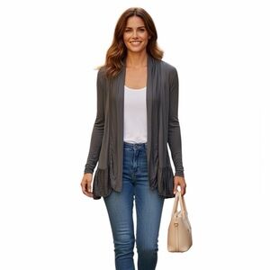 PIAZZA DEL TEMPIO RUFFLED CARDIGAN.